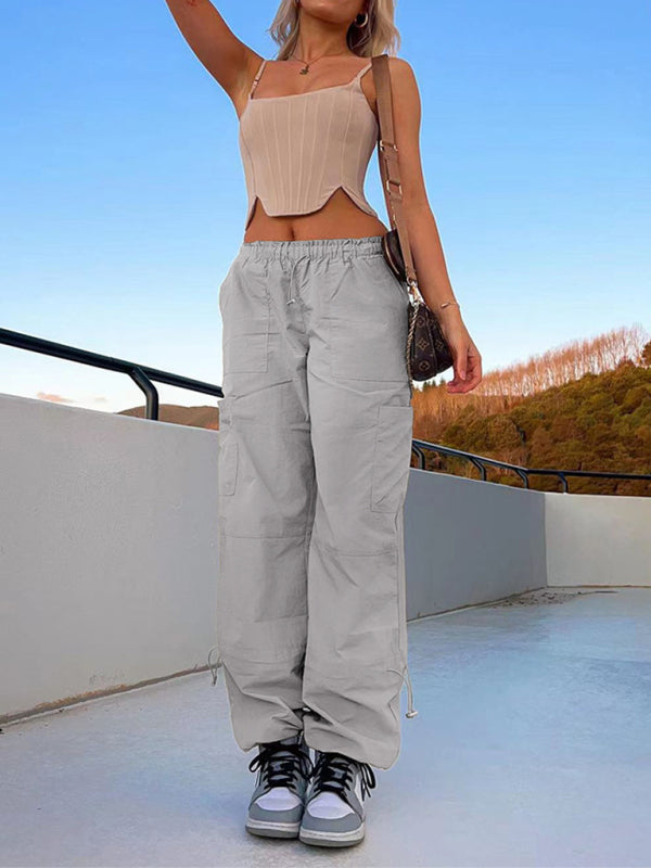 Loose multi-pocket cargo pants