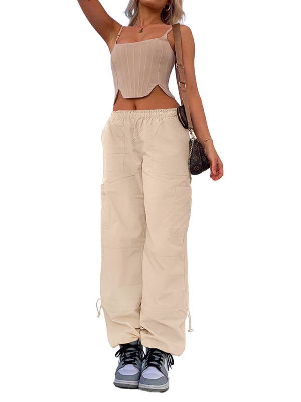 Loose multi-pocket cargo pants