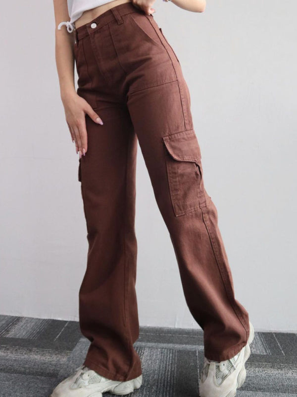 Versatile mid-rise overalls