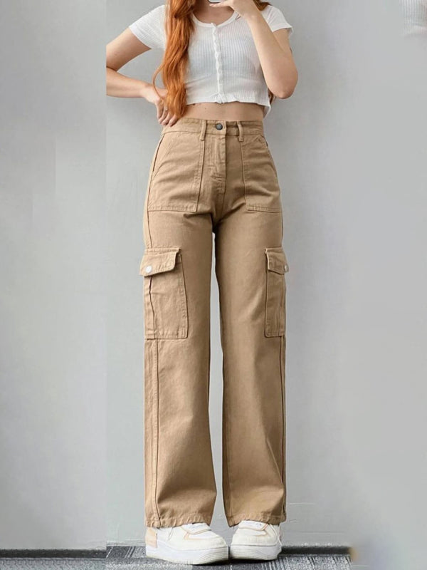 Versatile mid-rise overalls