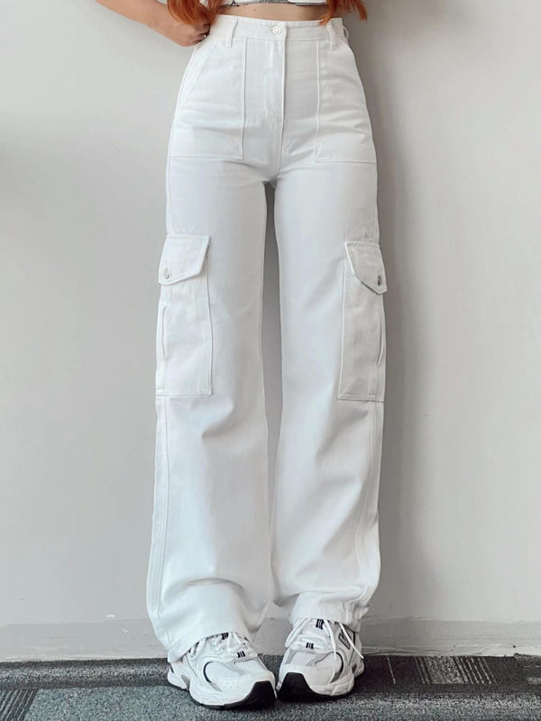 Versatile mid-rise overalls