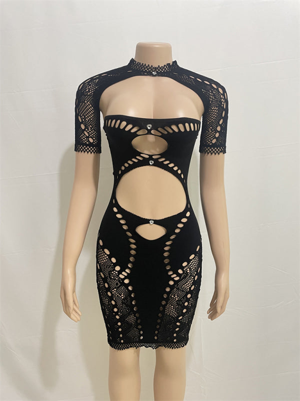 Tube top party hip-hugging dress