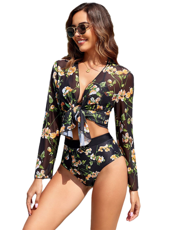 Botanical 3-piece swimsuit