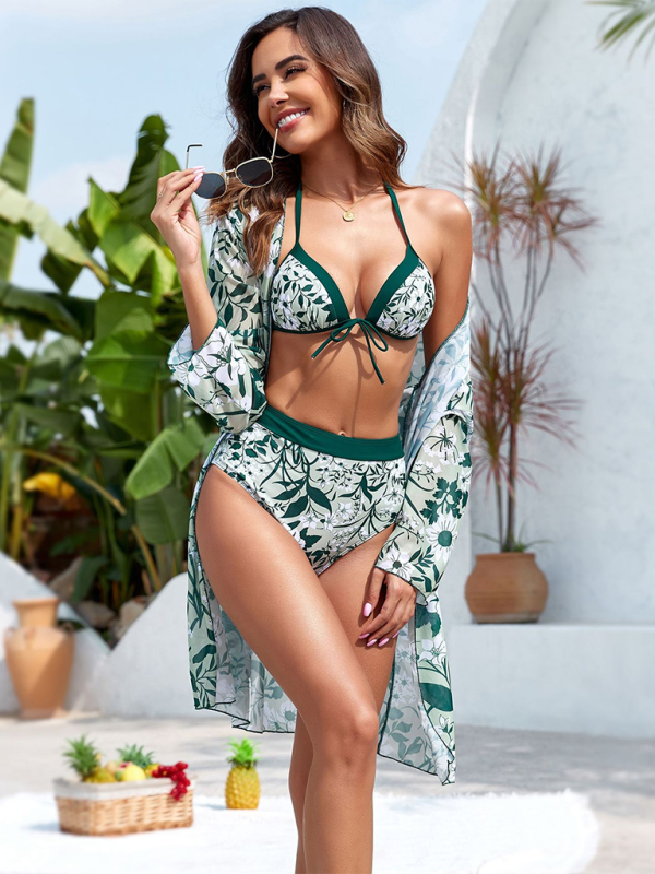 Botanical 3-piece swimsuit