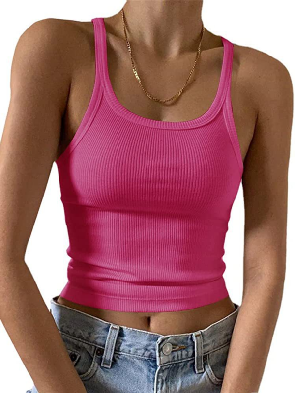 Elastic slim t-shirt vest