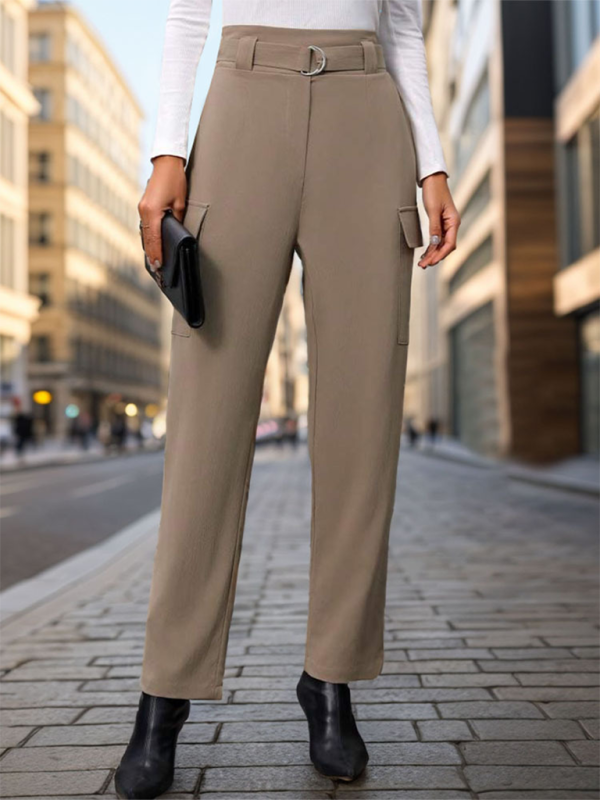 Lace-up commuter pocket trousers