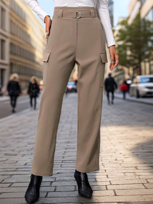 Lace-up commuter pocket trousers