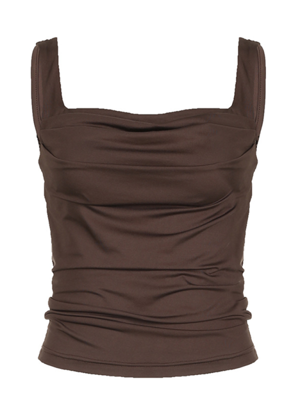 Pleated simple Camisole