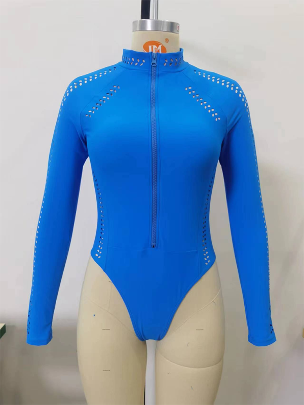 One-piece surfing swimsuit