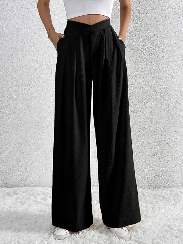 Casual wide leg loose trousers