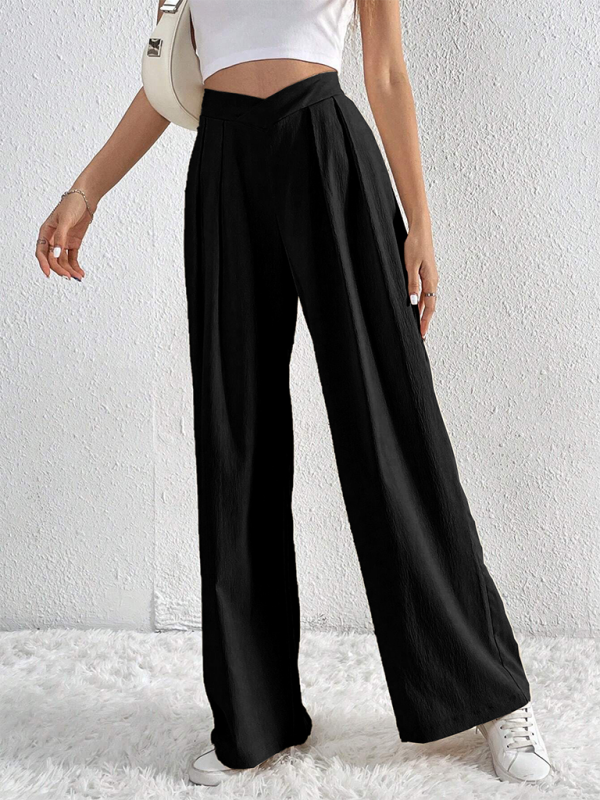 Casual wide leg loose trousers