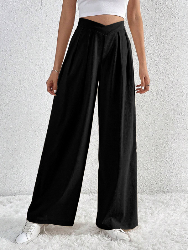 Casual wide leg loose trousers