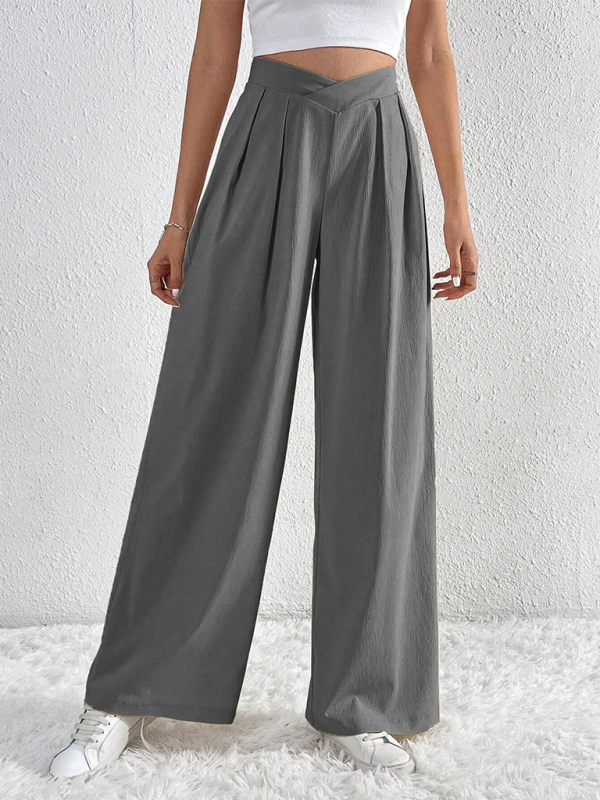 Casual wide leg loose trousers