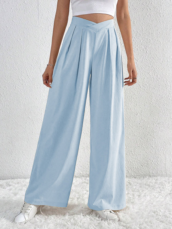 Casual wide leg loose trousers