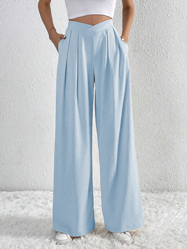 Casual wide leg loose trousers