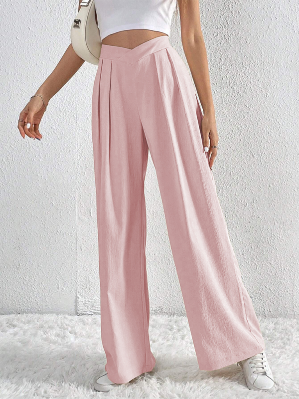 Casual wide leg loose trousers