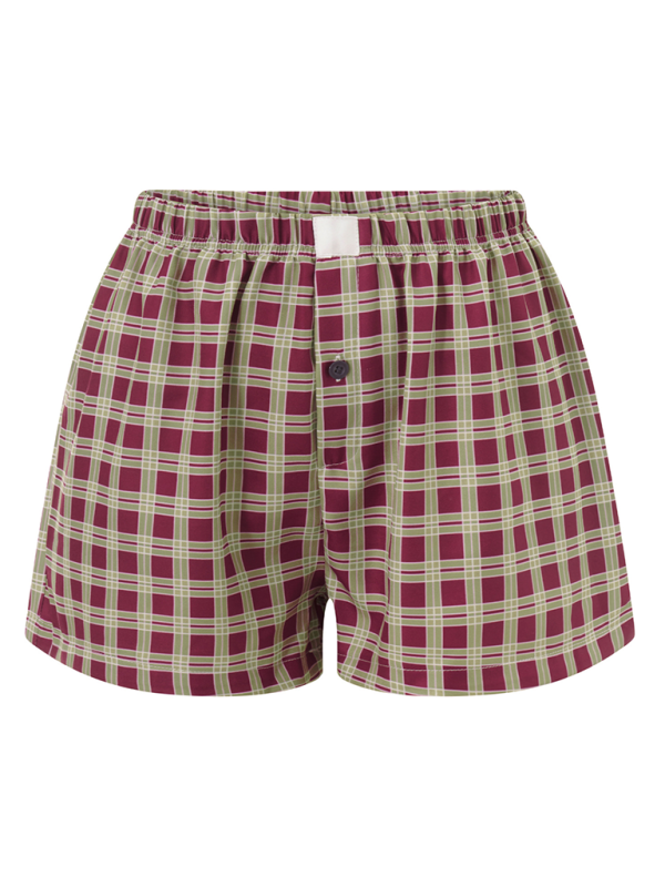 Loose Plaid Shorts